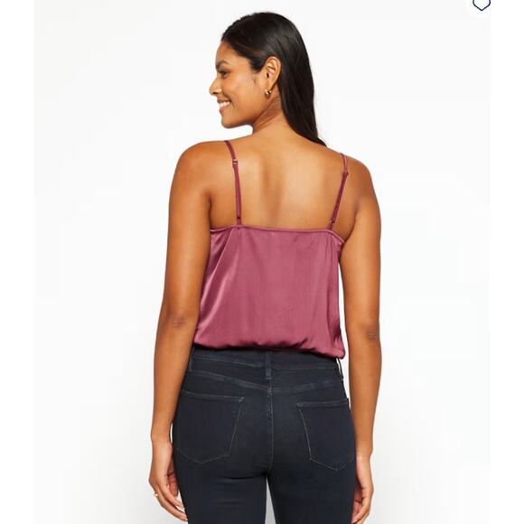 Kaileigh Valentina Cowl Neck Bodysuit in Pink - Women's Large - NWT - Picture 3 of 7